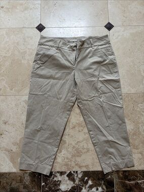 Eileen Fisher Men's Khaki Straight-Leg Chinos in Light Taupe